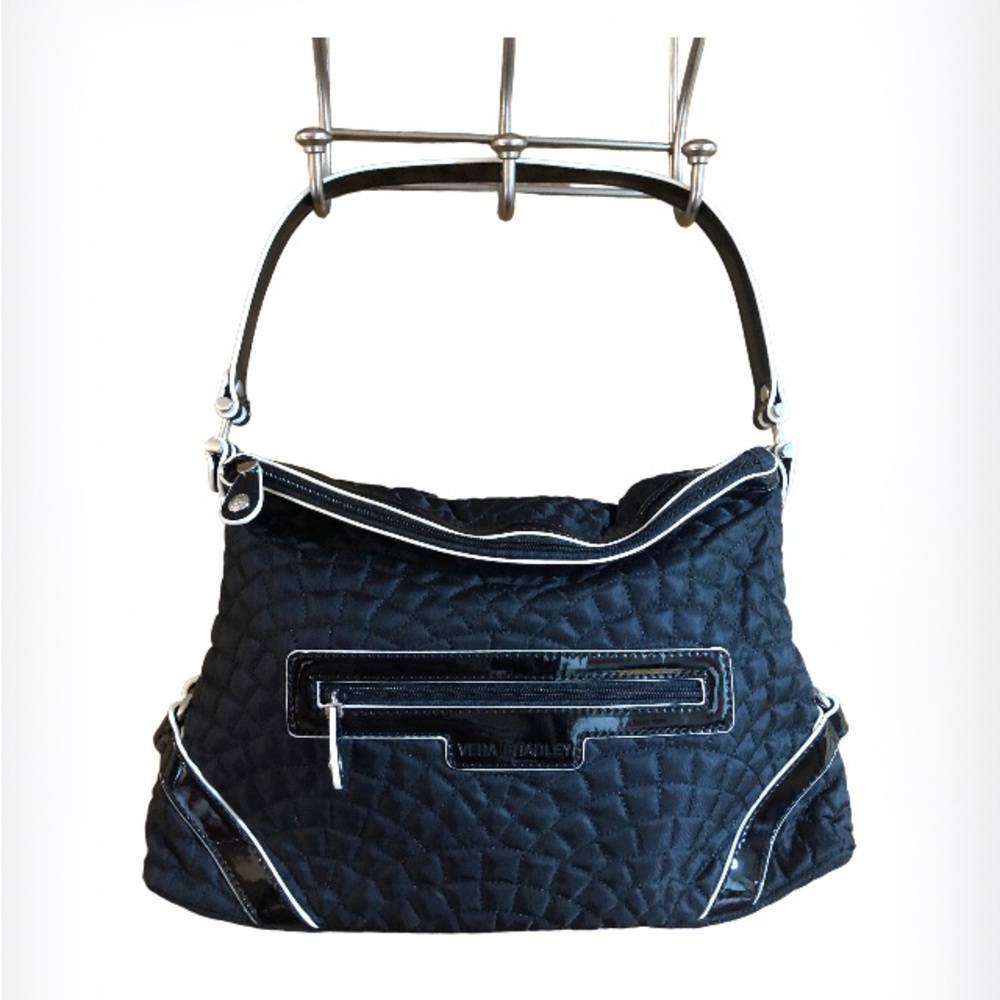 Vera Bradley Quilted Black Shoulder Bag